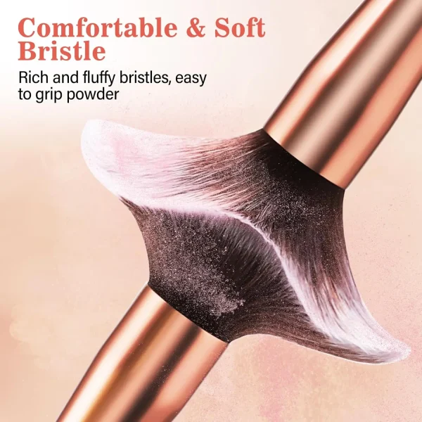 BESTOPE PRO Makeup Brushes With Case 20PCs Professional Makeup Brush Set, Foundation Powder Eyeshadow Brush Set Eyebrow Conceale - Image 5