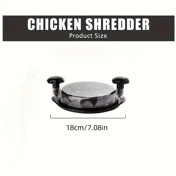 Ergonomic Chicken Shredder with Non-Slip Grip - Manual Meat Shredder for Pork Beef Chicken - For Kitchen Gadgets, Meat Shredding - Image 4
