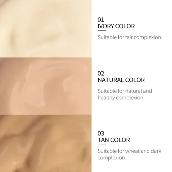 LAIKOU Liquid Foundation Moisturizing Long Lasting Face Comestics Natural Brighten Face Base Tone Make Up 30ml - Image 5