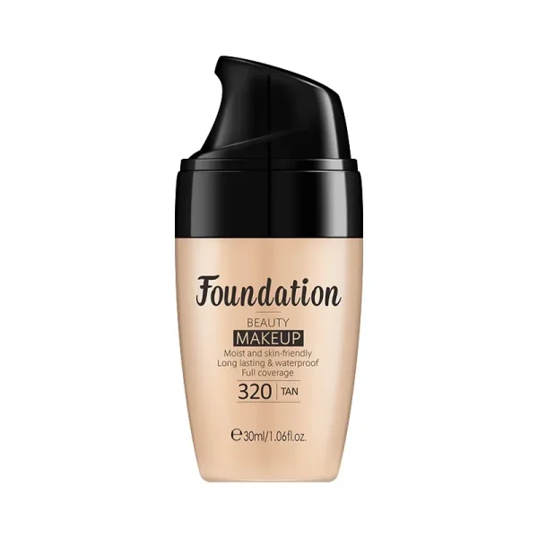 LAIKOU Liquid Foundation Moisturizing Long Lasting Face Comestics Natural Brighten Face Base Tone Make Up 30ml - Image 4