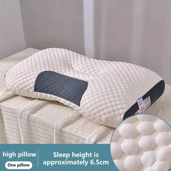 New Neck Pillow Help Sleep And Protect The Neck Cervical Orthopedic Soybean Fiber Massage Household SPA Pillow For Sleeping - Image 2