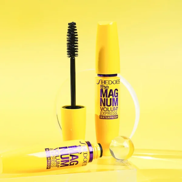 4D Black Mascara Thickening, Lengthening, Curling, Waterproof Liquid Fiber Mascara - Image 2