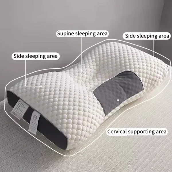 New Neck Pillow Help Sleep And Protect The Neck Cervical Orthopedic Soybean Fiber Massage Household SPA Pillow For Sleeping - Image 4