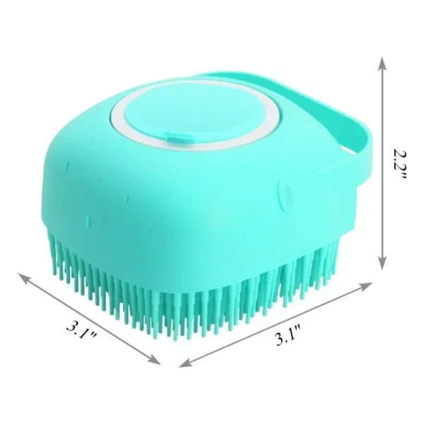 Pet Dog Shampoo Brush 2.7oz 80ml Cat Massage Comb Grooming Scrubber for Bathing Short Hair Soft Silicone Rubber Dog accessories - Image 6