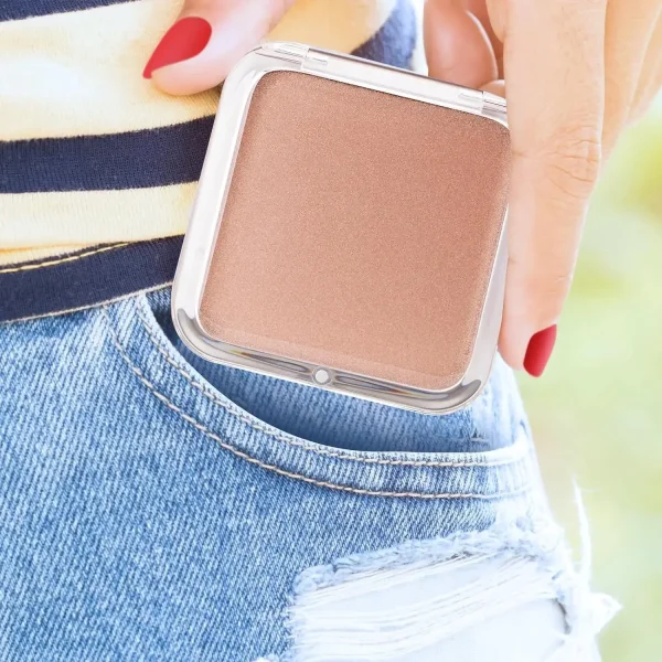 Compact 15X Magnifying Makeup Mirror for Travel Small Pocket Mirror-Handheld, Foldable Portable 2-Sided Mirror for Purses Square - Image 6